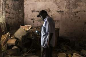 Historian Mamadou Diallo said at least 10,000 enslaved people passed through Saint-Louis every year during the 18th century.  By PATRICK MEINHARDT (AFP)