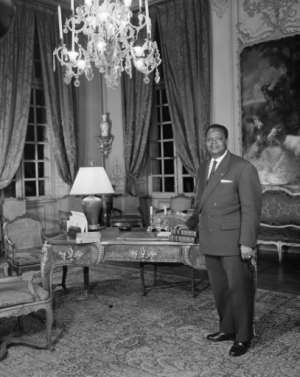 Hubert Maga, Benins first president.  By  (AFP)