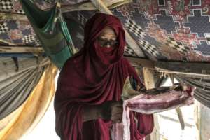 Imraguen woman Mariam Bilal says that the way of life her people once knew no longer exists.  By PATRICK MEINHARDT (AFP)