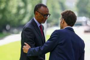 In a historic speech in Kigali in 2021, President Emmanuel Macron acknowledged Frances failure to heed warnings of the massacres.  By Sarah Meyssonnier (POOL/AFP)