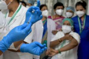 Indias vaccination drive got off to a successful start with more than 224,000 people receiving their first jabs. the health ministry said Sunday.  By Manjunath KIRAN (AFP/File)
