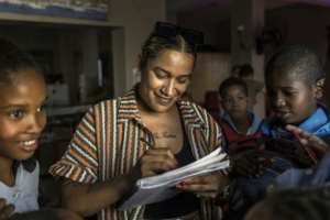 Inspired by her grandmother who dreamed of becoming a renowned artist, Ceuzany started singing at age 12.  By PATRICK MEINHARDT (AFP)