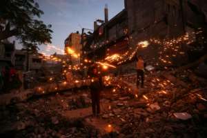Israels war against Hamas ground on in Gaza during 2024.  By Eyad BABA (AFP)
