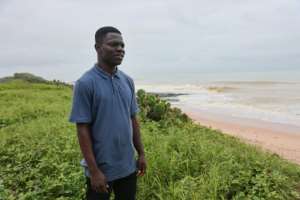 Issah Seidu, founder of AquaLife Conservancy, has worked with local fishermen to map 15 square kilometres of critical habitat.  By Nipah Dennis (AFP)