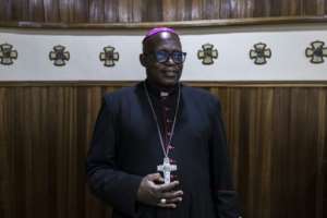 John Berinyuy Tata and other Catholic priests were held captive for 2 weeks in November.  By PATRICK MEINHARDT (AFP)