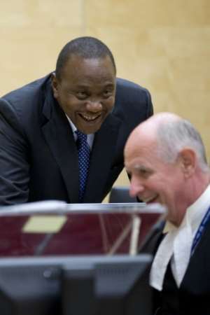Kenyas president Uhuru Kenyatta, the first sitting head of state to appear before the ICC, was acquitted in 2014.  By PETER DEJONG (POOL/AFP)