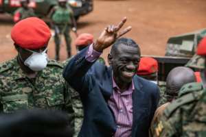 Kizza Besigye was abducted from Kenya and brought to trial in Uganda.  By Badru Katumba (AFP)