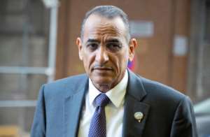 Kuwaits Minister of Oil and Electricity Bakheet Al-Rashidi arrives OPEC headquarters.  By JOE KLAMAR (AFP)
