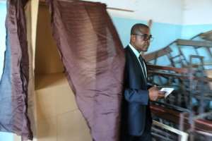 Lawyer Mahamoudou Ahamada, candidate of opposition party Juwa, vowed never to recognise the election results after incidents at polling stations.  By Youssouf IBRAHIM (AFP)