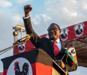 Lazarus Chakwera, who became president in 2020, is standing for reelection.  By AMOS GUMULIRA (AFP)
