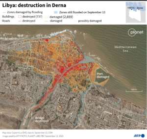 Flood Strengthens Libya S National Fabric Volunteers Say   Afp Libya Destruction In Derna 