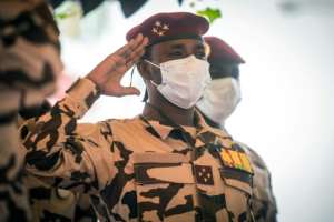 Mahamat Idriss Deby heads the military council.  By Christophe PETIT TESSON (POOL/AFP/File)