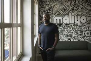 Maliyo Games founder Hugo Obi poses for a photograph in his office in Lagos on January 20, 2025.  By OLYMPIA DE MAISMONT (AFP)