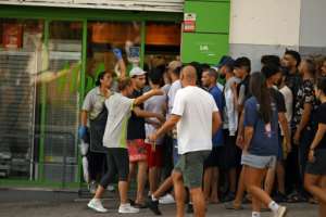 Many would-be migrants complained of a lack of access to food in the Spanish exclave.  By JORGE GUERRERO (AFP)