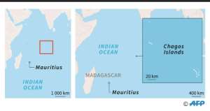 Map locating the Chagos Islands.  By Sabrina BLANCHARD (AFP/File)