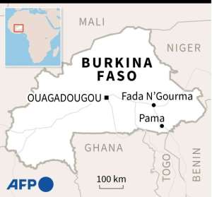 Map of Burkina Faso.  By  (AFP)