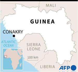Map of Guinea.  By Gillian HANDYSIDE (AFP)