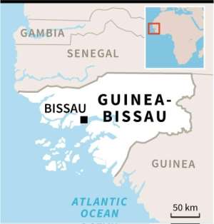 Map of Guinea-Bissau where legislative elections are under way.  By Jonathan JACOBSEN (AFP)