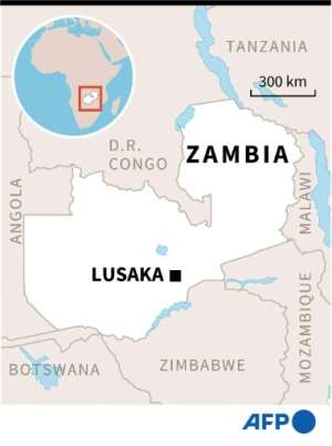 Map of Zambia.  By  (AFP)