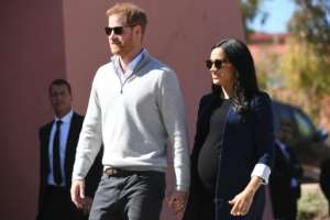 Medical provisions have been made for Meghan, who is due to give birth in the spring, according to official sources. By FADEL SENNA (AFP)