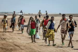 More than 900 died on the Eastern Route last year, the deadliest on record.  By Luis TATO (AFP)