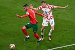 Moroccos Hakim Ziyech (L) said when players like him with dual nationality come to choose which country they play for it must come from the heart.  By Anne-Christine POUJOULAT (AFP)