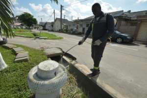 Mosquito larvae multiply in stagnant water.  By Sia KAMBOU (AFP/File)