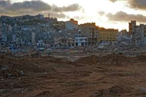 Much of Derna was devastated by the September 10-11 flood.  By - (AFP/File)
