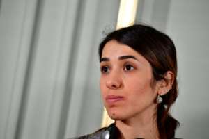 Murad has become a tireless campaigner for the rights of Yazidis since surviving the horrors of captivity under the Islamic State group.  By Tobias SCHWARZ (AFP)