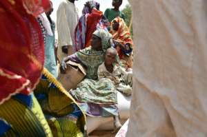 Niger is battling jihadist insurgencies in its southwest as well as the southeast. Pictured: a camp for displaced people in the southeastern region of Diffa.  By ISSOUF SANOGO (AFP)