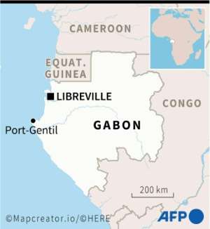 Oil-rich Gabon, its capital Libreville and second city Port-Gentil.  By Jean-Michel CORNU (AFP)
