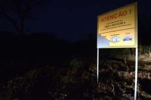 On the road to the village of Nthoro that sits atop ruby deposits signs warn villagers: Youre in the mining concession area of MRM. It is forbidden to farm, cultivate, build homes or do any mining.  By EMIDIO JOSINE (AFP/File)