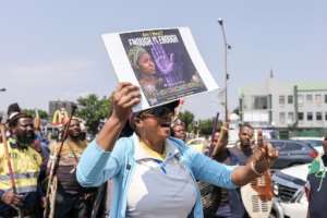 Ordinary people have been gathering in several cities to honour the memory of the victims.  By MZINGENKOSI SIBANDA (AFP)