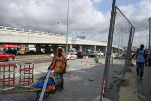 Ouattara is basing his campaign on Abidjans infrastructure projects.  By Issouf SANOGO (AFP)