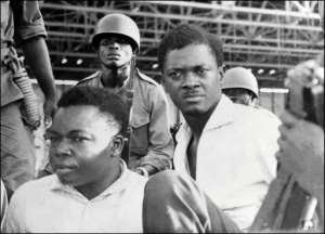 Patrice Lumumba (right) and Joseph Okito (L), vice-president of the Senate, pictured together in November 1960, were executed together in 1961.  By - (AFP/File)