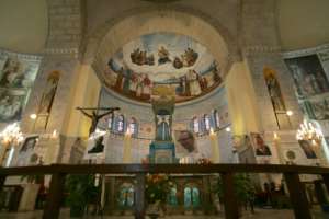 Photographs of the monks of Tibhirine in the Notre Dame dAfrique basilica in Algiers in 2006.  By FAYEZ NURELDINE (AFP/File)