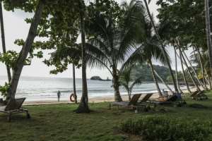 Principe is a mountainous volcanic island, bordered by pristine beaches and whose tropical forest is home to a wealth of endemic species.  By Daniel BELOUMOU OLOMO (AFP)