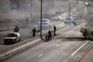 Protests broke out in Dakar early this month over the postponement of the presidential election.  By JOHN WESSELS (AFP)