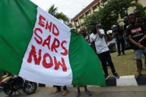 Protests erupted last year over the Special Anti-Robbery Squad (SARS), a notoriously brutal police unit.  By PIUS UTOMI EKPEI (AFP)