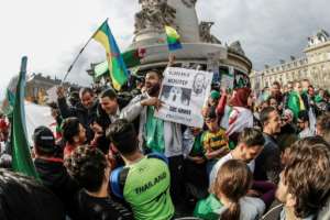 Protests in Algeria which erupted in February forced the resignation of veteran president Abdelaziz Bouteflika within six weeks.  By FRANCOIS GUILLOT (AFP/File)