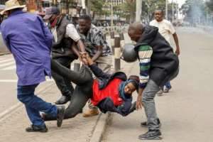 Protests spread across major cities, with police engaging in running battles with demonstrators.  By SIMON MAINA (AFP)