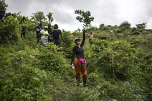 Public hiking trails are virtually nonexistent in the Nigerian capital.  By OLYMPIA DE MAISMONT (AFP)