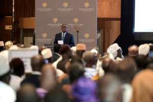 Sall said there were a number of reasons for not holding the election in the coming weeks.  By Seyllou (AFP)