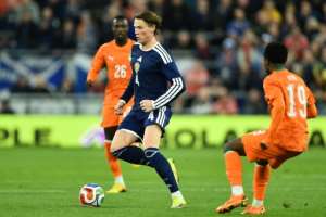 Scottish hopes rest on the shoulders of Scott McTominay as they return to the World Cup for the first time since 1998.  By PETER POWELL (AFP)