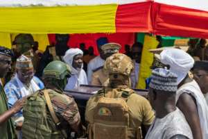 Security forces in Mali, one of three West African countries recently visited by the Trump administrations top State Department official for Africa.  By - (AFP/File)