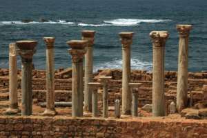 Settlers from the Greek island of Thera, now Santorini, founded Cyrene and four other colonies along the coast of todays eastern Libya in 631 BC.  By Abdullah DOMA (AFP)