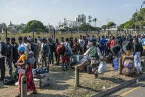 Several African governments have organised voluntary repatriation flights and buses for their citizens.  By RAJESH JANTILAL (AFP)