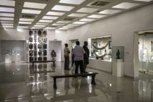 Since the renovated gallery opened to the public in April, it has been drawing more visitors than before.  By OLYMPIA DE MAISMONT (AFP)