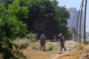 Some Khartoum families have returned to their homes to find unexploded mortars and grenades in their living rooms.  By Khaled DESOUKI (AFP)