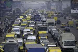 Some train passengers miss the famous yellow minibuses that clog Kinshasas streets.  By Hardy_Bope (AFP/File)